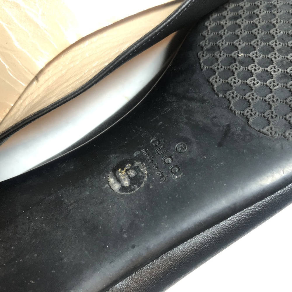 Gucci Women's 38.5 Black Miro Soft Ballerina Flats - Picture 7 of 7
